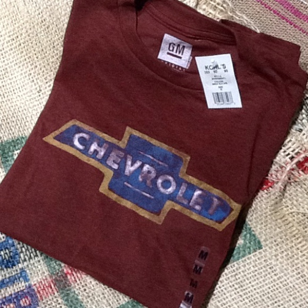 NWT Chevy Maroon GM Tee